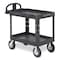 Rubbermaid Commercial Structural Resin, 750 lb Load Capacity, 2 Shelves, 26" W, 33.25 in H FG454600BLA - alternate 2
